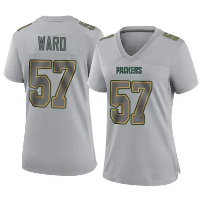 Women's Game Tim Ward Green Bay Packers Gray Atmosphere Fashion Jersey