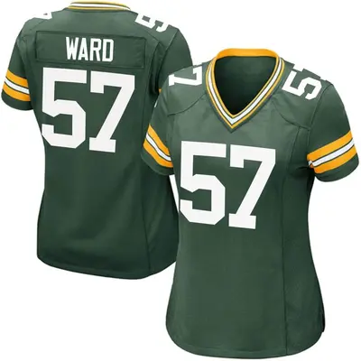 Women's Game Tim Ward Green Bay Packers Green Team Color Jersey