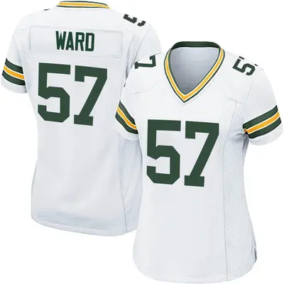 Women's Game Tim Ward Green Bay Packers White Jersey