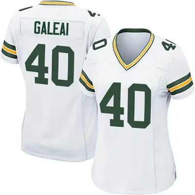 Women's Game Tipa Galeai Green Bay Packers White Jersey
