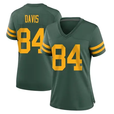 Women's Game Tyler Davis Green Bay Packers Green Alternate Jersey