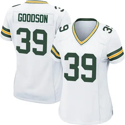 Women's Game Tyler Goodson Green Bay Packers White Jersey