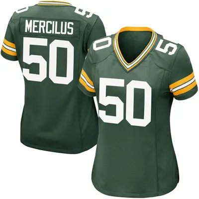Women's Game Whitney Mercilus Green Bay Packers Green Team Color Jersey