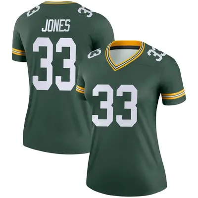 Women's Legend Aaron Jones Green Bay Packers Green Jersey