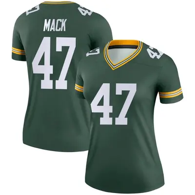 Women's Legend Alize Mack Green Bay Packers Green Jersey