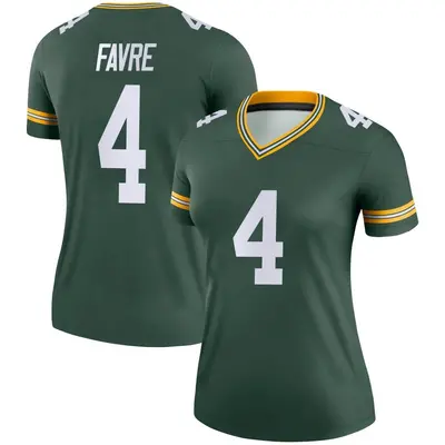 Women's Legend Brett Favre Green Bay Packers Green Jersey