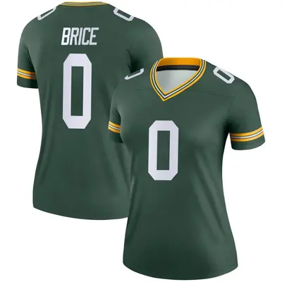 Women's Legend Caliph Brice Green Bay Packers Green Jersey
