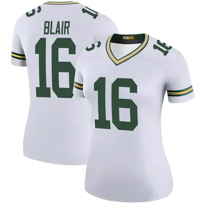 Women's Legend Chris Blair Green Bay Packers White Color Rush Jersey