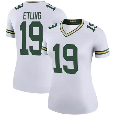 Women's Legend Danny Etling Green Bay Packers White Color Rush Jersey