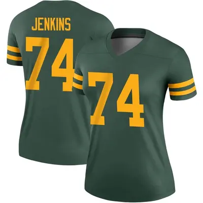 Women's Legend Elgton Jenkins Green Bay Packers Green Alternate Jersey