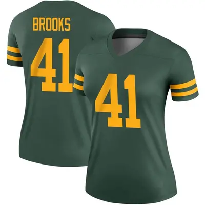 Women's Legend Ellis Brooks Green Bay Packers Green Alternate Jersey
