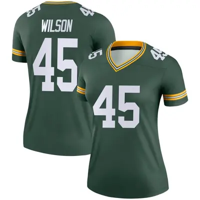 Women's Legend Eric Wilson Green Bay Packers Green Jersey