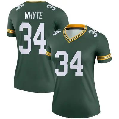 Women's Legend Kerrith Whyte Green Bay Packers Green Jersey