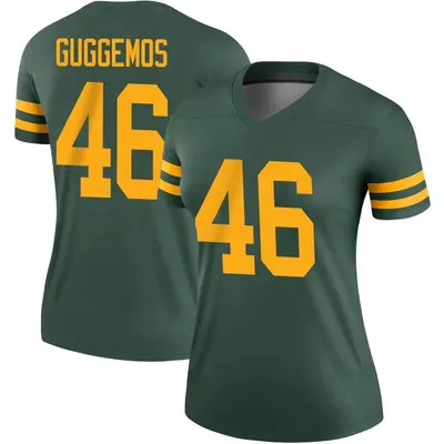 Women's Legend Nick Guggemos Green Bay Packers Green Alternate Jersey
