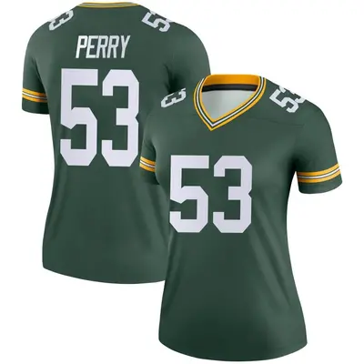 Women's Legend Nick Perry Green Bay Packers Green Jersey