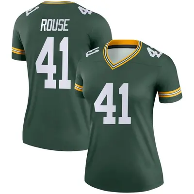 Women's Legend Nydair Rouse Green Bay Packers Green Jersey