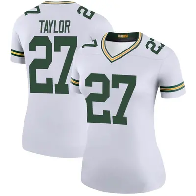 Women's Legend Patrick Taylor Green Bay Packers White Color Rush Jersey