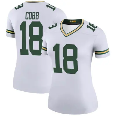 Women's Legend Randall Cobb Green Bay Packers White Color Rush Jersey