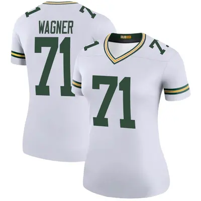 Women's Legend Rick Wagner Green Bay Packers White Color Rush Jersey