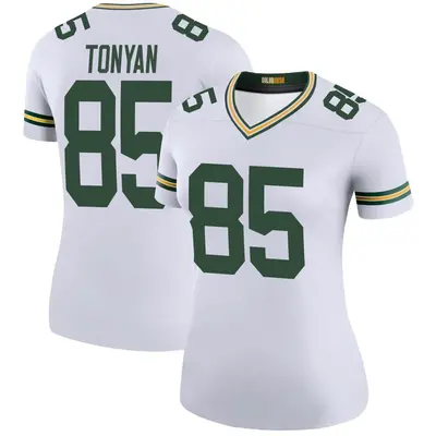 Women's Legend Robert Tonyan Green Bay Packers White Color Rush Jersey