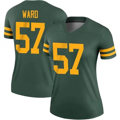 Women's Legend Tim Ward Green Bay Packers Green Alternate Jersey