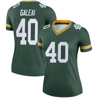 Women's Legend Tipa Galeai Green Bay Packers Green Jersey
