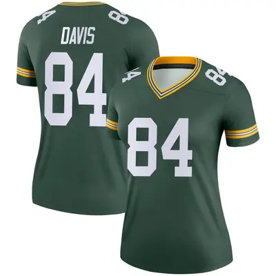 Women's Legend Tyler Davis Green Bay Packers Green Jersey