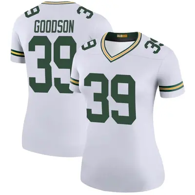 Women's Legend Tyler Goodson Green Bay Packers White Color Rush Jersey