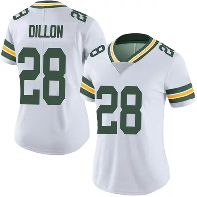 Women's Limited AJ Dillon Green Bay Packers White Vapor Untouchable Jersey