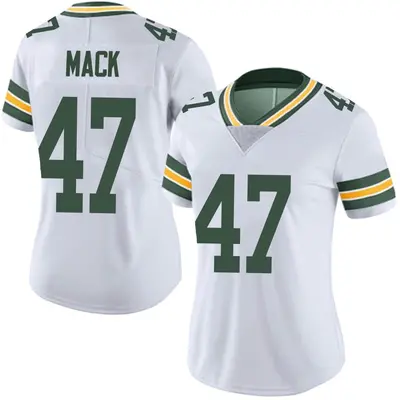 Women's Limited Alize Mack Green Bay Packers White Vapor Untouchable Jersey