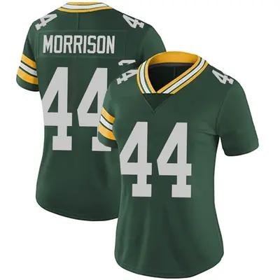 Women's Limited Antonio Morrison Green Bay Packers Green Team Color Vapor Untouchable Jersey