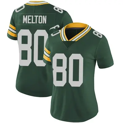 Women's Limited Bo Melton Green Bay Packers Green Team Color Vapor Untouchable Jersey