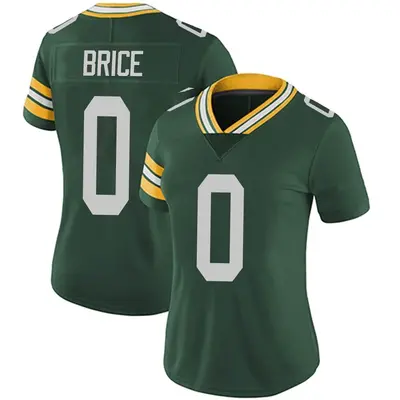 Women's Limited Caliph Brice Green Bay Packers Green Team Color Vapor Untouchable Jersey