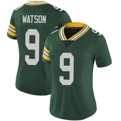 Women's Limited Christian Watson Green Bay Packers Green Team Color Vapor Untouchable Jersey