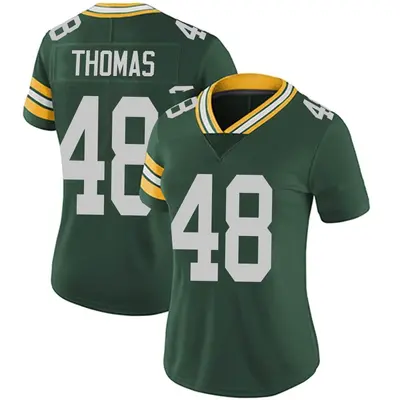 Women's Limited DQ Thomas Green Bay Packers Green Team Color Vapor Untouchable Jersey
