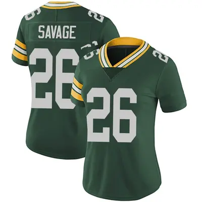 Women's Limited Darnell Savage Green Bay Packers Green Team Color Vapor Untouchable Jersey