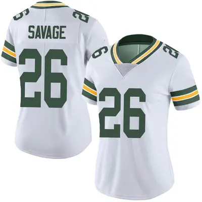 Women's Limited Darnell Savage Green Bay Packers White Vapor Untouchable Jersey