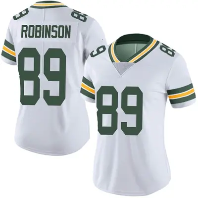 Women's Limited Dave Robinson Green Bay Packers White Vapor Untouchable Jersey