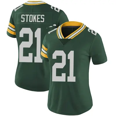Women's Limited Eric Stokes Green Bay Packers Green Team Color Vapor Untouchable Jersey