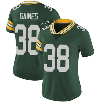 Women's Limited Innis Gaines Green Bay Packers Green Team Color Vapor Untouchable Jersey