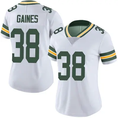 Women's Limited Innis Gaines Green Bay Packers White Vapor Untouchable Jersey
