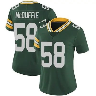 Women's Limited Isaiah McDuffie Green Bay Packers Green Team Color Vapor Untouchable Jersey
