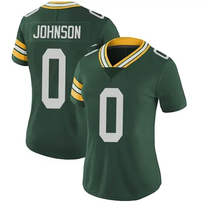 Women's Limited Jahmir Johnson Green Bay Packers Green Team Color Vapor Untouchable Jersey