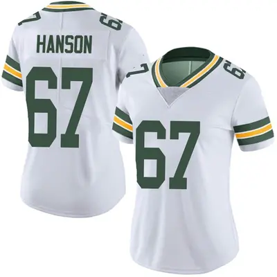 Women's Limited Jake Hanson Green Bay Packers White Vapor Untouchable Jersey