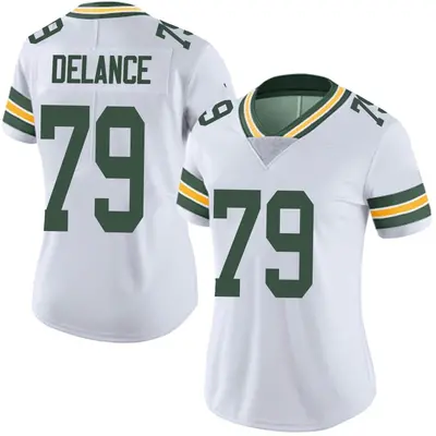 Women's Limited Jean Delance Green Bay Packers White Vapor Untouchable Jersey