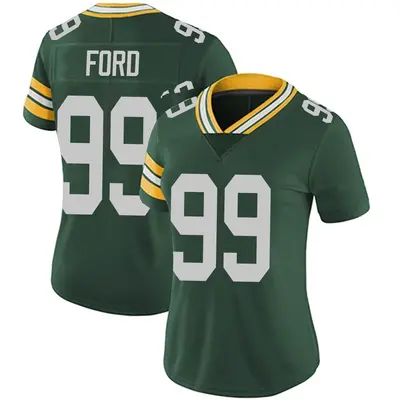 Women's Limited Jonathan Ford Green Bay Packers Green Team Color Vapor Untouchable Jersey