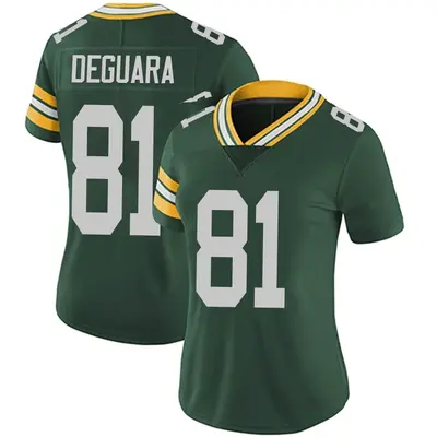 Women's Limited Josiah Deguara Green Bay Packers Green Team Color Vapor Untouchable Jersey