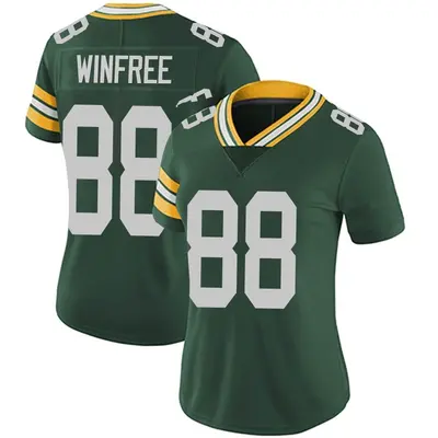 Women's Limited Juwann Winfree Green Bay Packers Green Team Color Vapor Untouchable Jersey