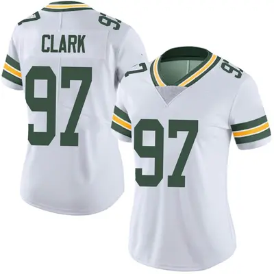 Women's Limited Kenny Clark Green Bay Packers White Vapor Untouchable Jersey
