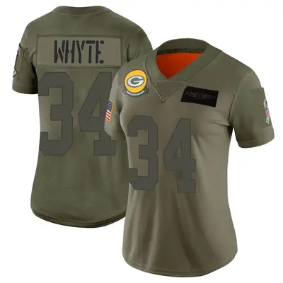 Women's Limited Kerrith Whyte Green Bay Packers Camo 2019 Salute to Service Jersey